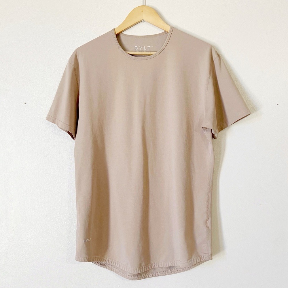 BYLT Premium Basics Drop-Cut V-Neck: LUX Mens Shirt Size L
